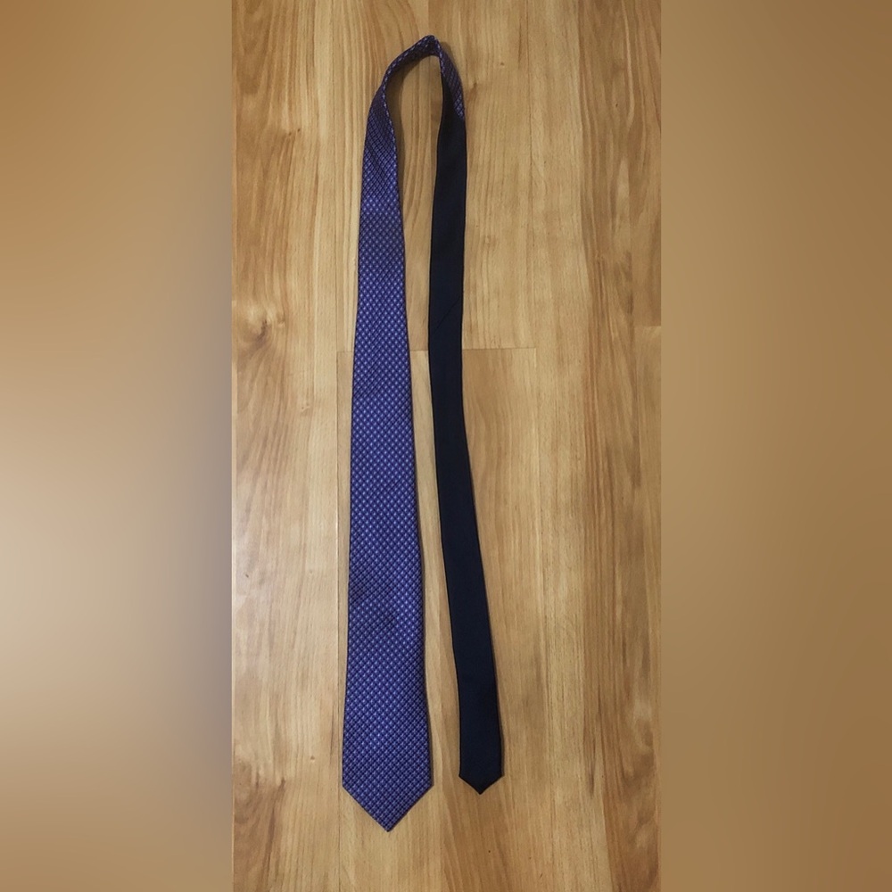 Tommy Hilfiger Purple Patterned Silk Tie